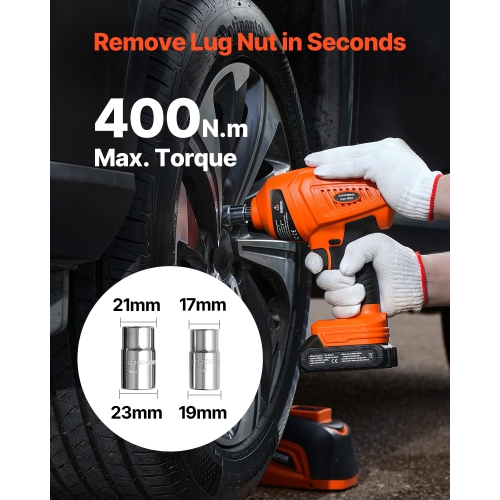 VEVOR 5 Tons /11000 lbs Electric Car Jack, Hydraulic Jack Lift with Electric Impact Wrench, Tire Change Replacement with LED Light & Remote Control,