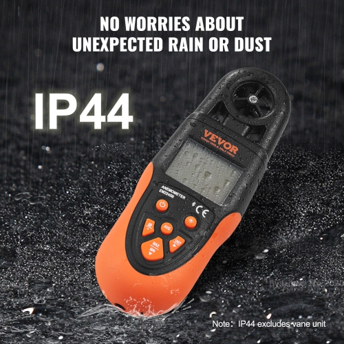 VEVOR 14℉-140℉ Bluetooth Handheld Anemometer, Digital Wind Speed Meter Gauge with LED Backlight Screen, Measures Wind Velocity Wind Temperature Air