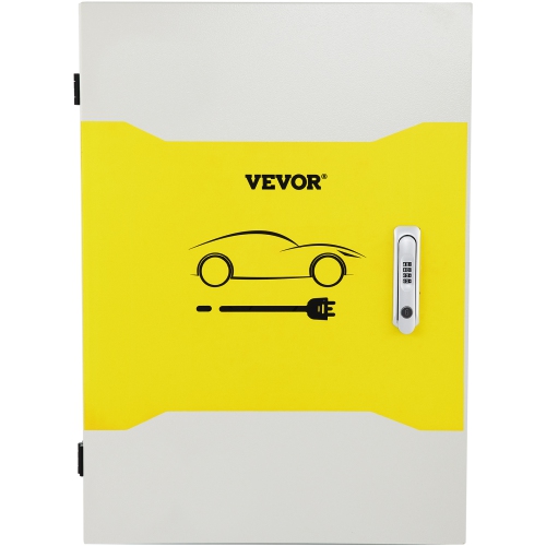 VEVOR 28'' x 20'' x 10'' Tesla Charger Station Box, Outdoor Cable Box Charging Box Cable Organizer, IP32 Waterproof Dustproof Cool Roll Steel