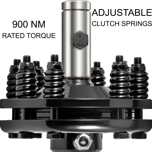 VEVOR 1 3/8" PTO Slip Clutch, Smooth Round Ends PTO Friction Clutch, Carburized Steel Tractor Slip Clutch, Adjustable Rotary Cutter Slip Clutch,