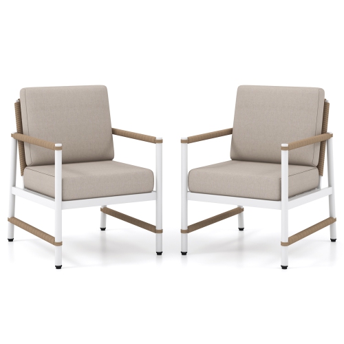 Gymax Set Of 8 Patio Furniture Set Patio Loveseat Sofa w/ 2 Coffee Table 4 Single Couch