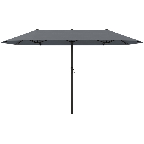Gymax 13 FT Double-sided Patio Umbrella Outdoor Large Twin Size Umbrella
