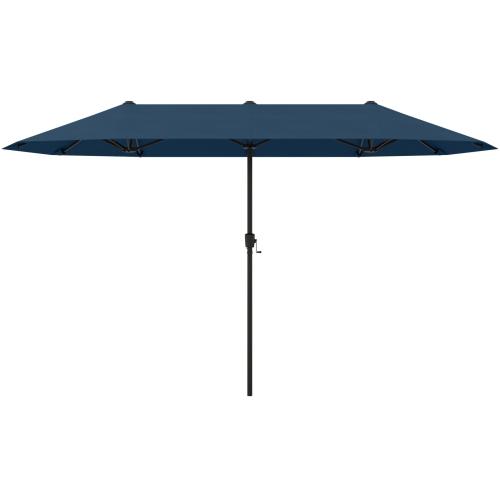 Gymax 13 FT Double-sided Patio Umbrella Outdoor Large Twin Size Umbrella