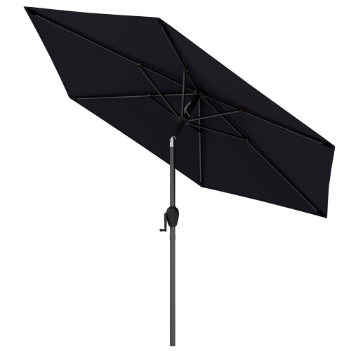 Gymax 7.5 ft Patio Umbrella Outdoor Heavy Duty Market Umbrella w/ Push Button Tilt