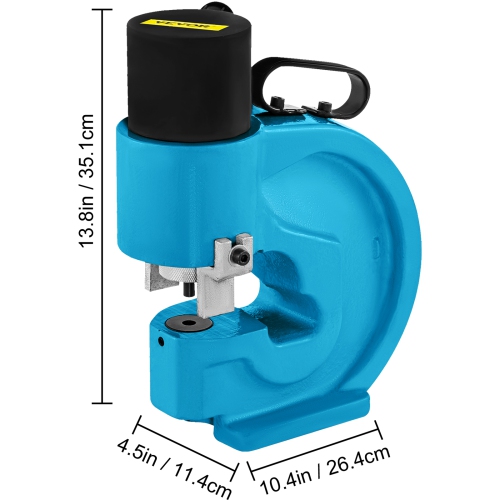 VEVOR CH-70 Hydraulic Hole Punching Tool 35T Hole Digger Force Puncher Smooth Hole Puncher for Iron Plate Copper Bar Aluminum Stainless Steel