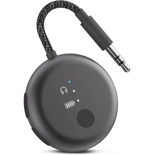 SoundJet R1 d'Avantree – Adaptateur Bluetooth pour écouteurs et AirPods Travel Flight, aptX Adaptive, batterie 20H, émetteur audio sans fil avec jeu