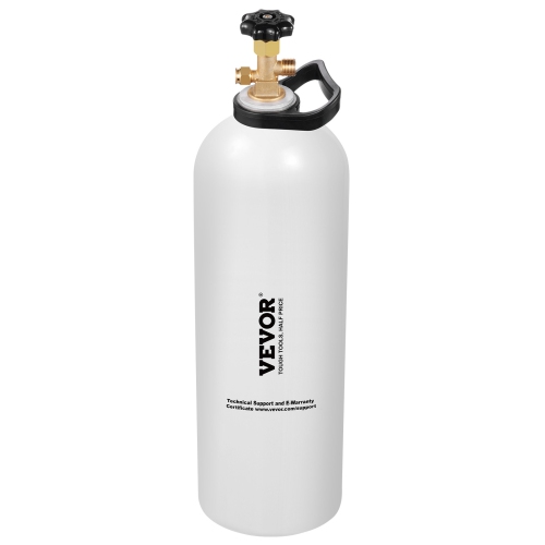 VEVOR CO2 Tank, 20 lbs New Aluminum Alloy Cylinder,CO2 Air Tank with Light Spray Coating,CGA320 Valve,Handle & Purple Copper Siphon, DOT Approved