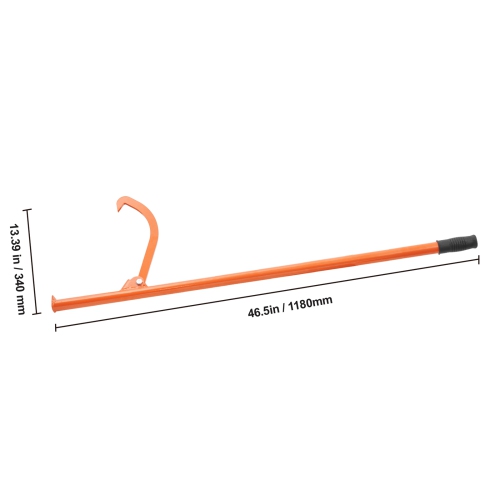 VEVOR 46.5 in Cant Hook Tool, Heavy Duty Steel Log Roller, Log Lifter Timber Jack 32" Dia Logs, Forestry Logging Tools, Dual Function Log Handler for