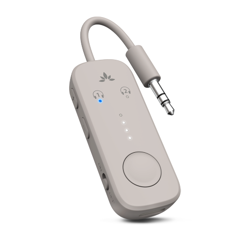 Avantree Relay – Bluetooth 5.3 Airplane Adapter with aptX Adaptive, 3.5mm AUX, Connects 2 Headphones or AirPods, 20Hr Playtime, Wireless Audio