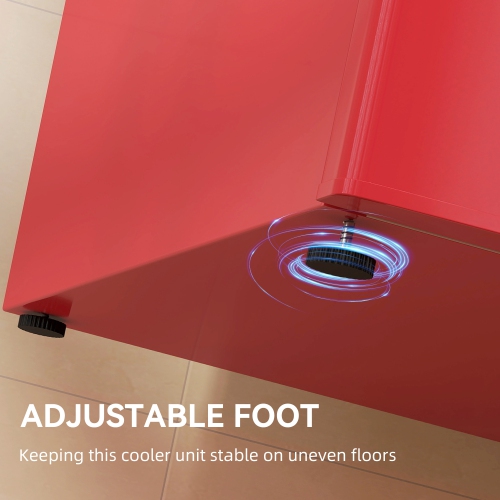 HOMCOM Mini Fridge with Freezer, 3.2 Cu. Ft. Compact Refrigerator with Adjustable Shelves, Mechanical Thermostat, Reversible Double Doors for