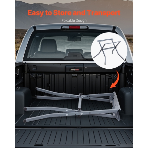 VEVOR 350 lbs / 158.76 kg Load Capacity, Table Saw Folding Stand, Portable Compact Table Saw Stand, Heavy Duty Construction, Easy Storage, Foldable