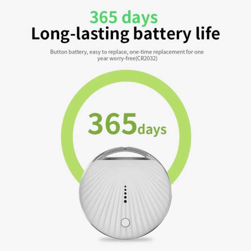 Apple Airtag Anti-lost Device FindMy Elderly, Child & Pet Locator - Valuables - Keys - Car Locator - Lost Item Finder - White