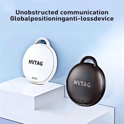 Global Positioning Long-term Locator - Suitable for Apple mobile phones to accurately find - Family Elderly, Luggage, Keys, Car Waterproof - White