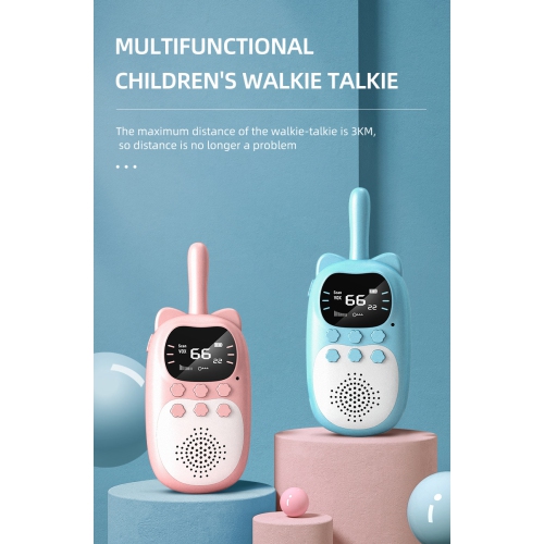 Mini walkie-talkie toys for children 3KM wireless talk USB charging outdoor parent-child educational interactive gameStandard one pair
