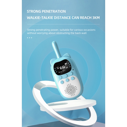 Mini walkie-talkie toys for children 3KM wireless talk USB charging outdoor parent-child educational interactive gameStandard one pair