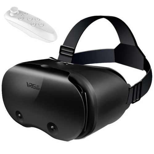 3D VR Headset, Virtual Reality Anti-Blue Light Glasses with Controller for iPhone and Android, Mobile Gaming and Movies