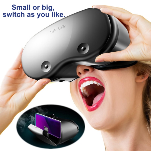 3D VR Headset, Virtual Reality Anti-Blue Light Glasses with Controller for iPhone and Android, Mobile Gaming and Movies