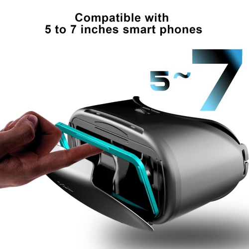 3D VR Headset, Virtual Reality Anti-Blue Light Glasses with Controller for iPhone and Android, Mobile Gaming and Movies