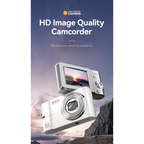Nouvelle caméra rétro CCD étudiante HD double caméra peut prendre des photos et enregistrer des vidéos mini appareil photo reflex 4K pour étudiant -