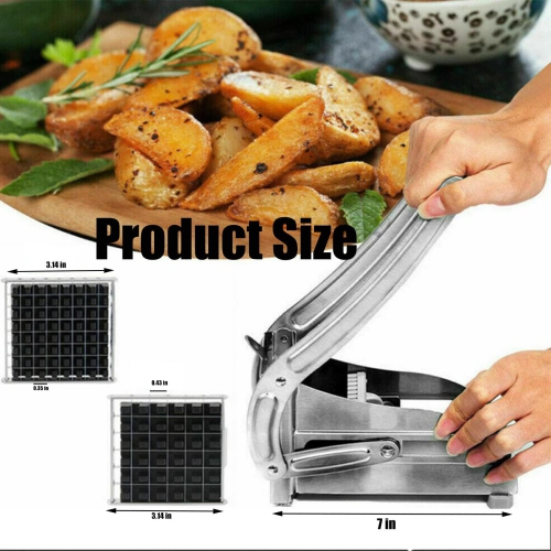 Coupe-frites, coupe-légumes en acier inoxydable pour les pommes de terre, les concombres, les carottes et plus encore