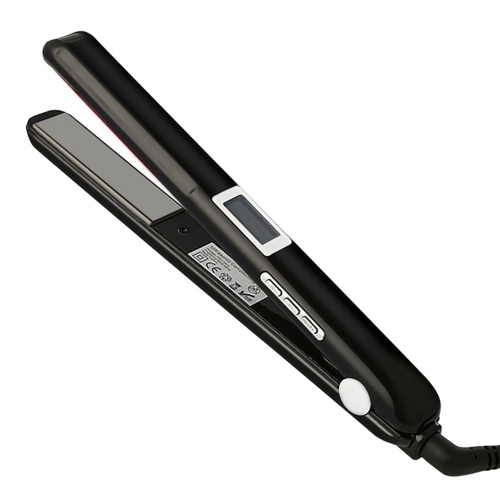 Fer plat et fer à coiffer professionnel à infrarouge avec plaques plates, traitement des cheveux pour cheveux endommagés, affichage LCD