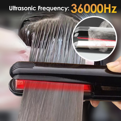 Professional Infrared Hair Straightener and Styling Iron with Flat Plates, Hair Treatment for Damaged Hair, LCD Display
