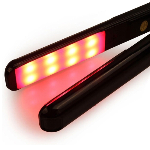 Professional Infrared Hair Straightener and Styling Iron with Flat Plates, Hair Treatment for Damaged Hair, LCD Display