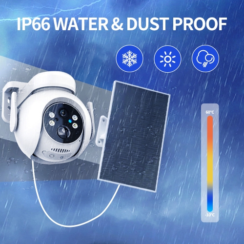 Outdoor Solar Security Camera Wireless 2.4G WiFi Low Power Consumption Black Light Night Vision Waterproof and Dustproof Remote Monitoring - Memory
