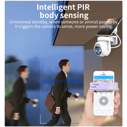 Outdoor Solar Security Camera Wireless 2.4G WiFi Low Power Consumption Black Light Night Vision Waterproof and Dustproof Remote Monitoring - Memory