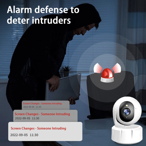 Home dual-band WIFI shaking machine intelligent monitoring indoor 360 degree HD camera without blind spot - with 32GB memory card