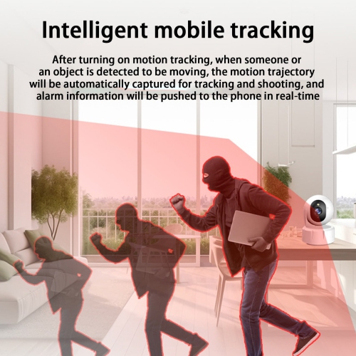 Home dual-band WIFI shaking machine intelligent monitoring indoor 360 degree HD camera without blind spot - with 32GB memory card