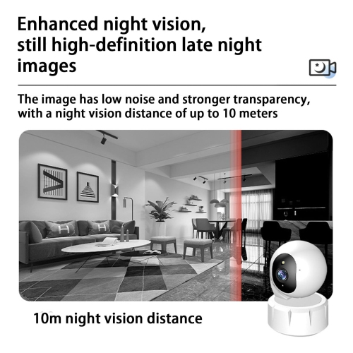 Home dual-band WIFI shaking machine intelligent monitoring indoor 360 degree HD camera without blind spot - with 32GB memory card