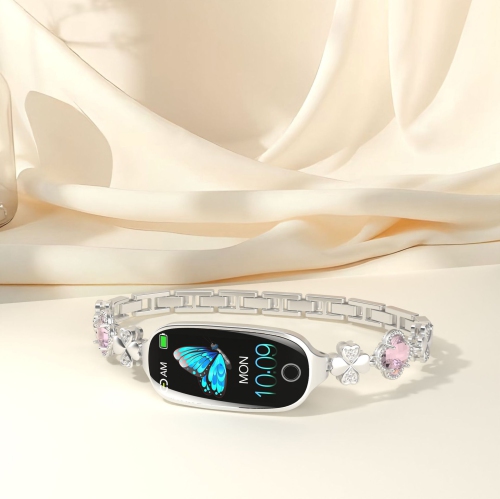 Elegant women's smartwatch – 1.1-inch HD display, Bluetooth 5.3, health monitoring, IP67 waterproof, compatible with iPhone and Android