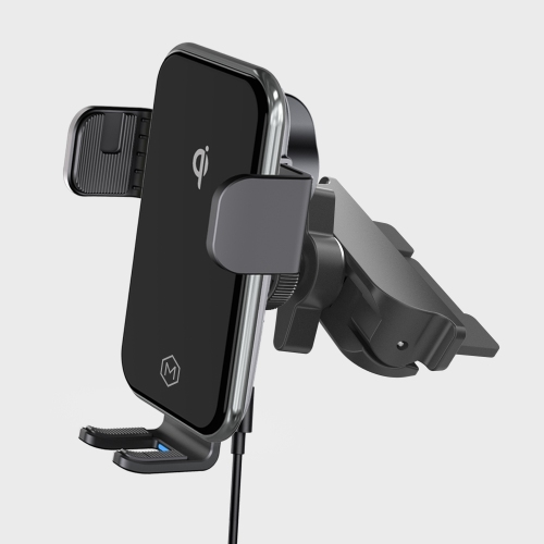 Chargeur auto sans fil rapide Auto Grip pour lecteur CD - Certifié Qi