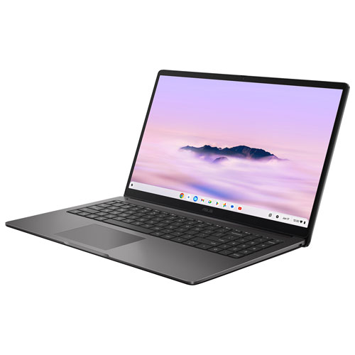 Chromebook Plus CX15 de 15,6 po d'ASUS avec 12 mois de forfait Google AI Pro (Core 3-N355 d'Intel/128 Go/RAM 8 Go/eMMC 128 Go)