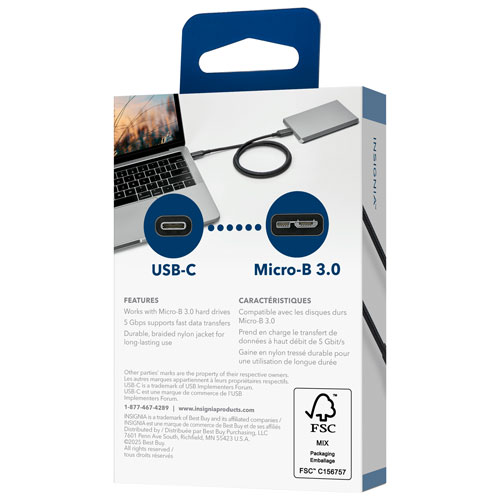 Insignia 1m USB Micro B to USB-C Cable (NS-DCC2M326-C) - Only at Best Buy