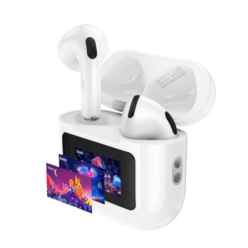 Hoco EW73 Wireless Buds with Touch Screen, White