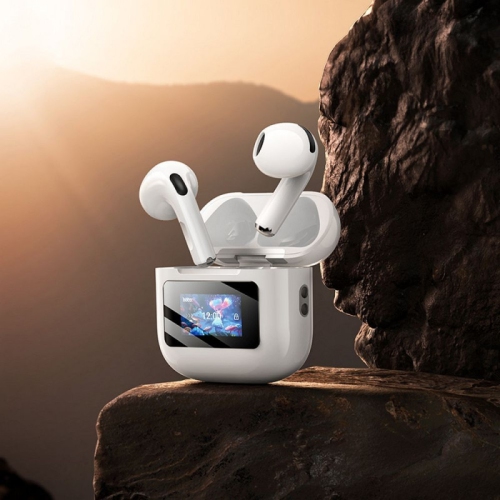 Hoco EW73 Wireless Buds with Touch Screen, White