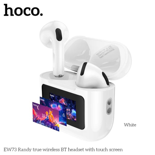 Hoco EW73 Wireless Buds with Touch Screen, White