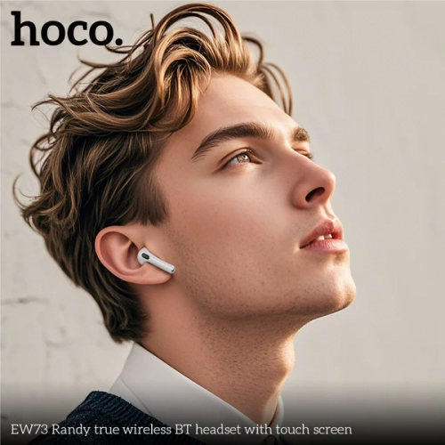 Hoco EW73 Wireless Buds with Touch Screen, White