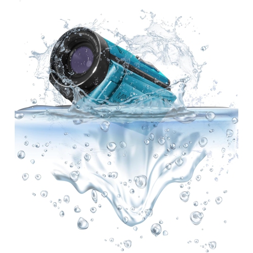 Minolta MN4K300WP 4K Ultra HD / 56 MP Waterproof Camcorder - Blue - Bundle