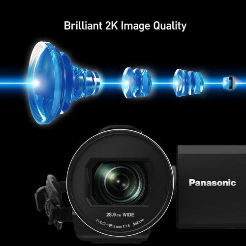 Panasonic Full HD Camcorder, Lightweight Video Camera, Easy to Use for Sports, Travel, and Holidays V900