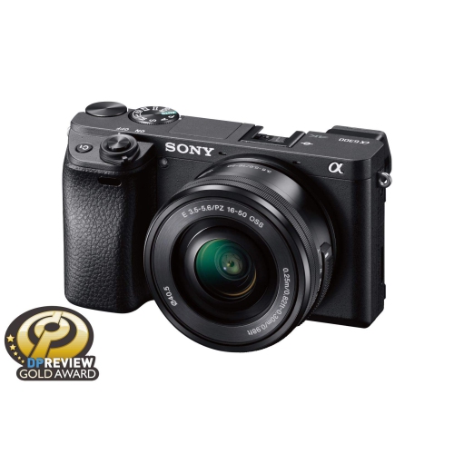 SONY  - Alpha A6300 Mirrorless Digital Camera With E Pz 16-50MM F3.5-5.6 Oss Power Zoom Lens (Black)