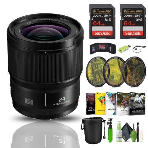 Objectif LUMIX S de Panasonic, objectif interchangeable F1.8&nbsp;L-Mountt de 24&nbsp;mm pour appareils photo numériques plein format sans miroir,