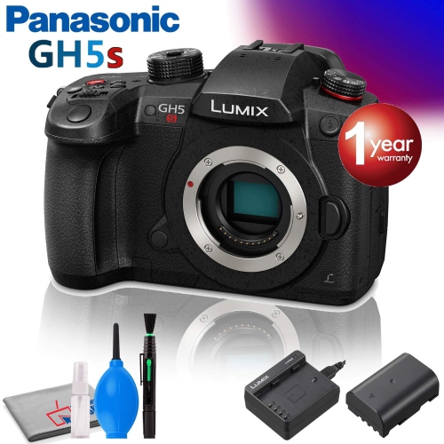 Panasonic Lumix DC-GH5S Mirrorless Micro Four Thirds Digital Camera with Cleaning Kit and 1-Year Warranty