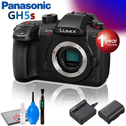 Panasonic Lumix DC-GH5S Mirrorless Micro Four Thirds Digital Camera with Cleaning Kit and 1-Year Warranty