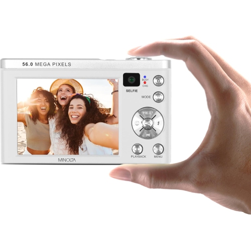 Minolta MNB5Z Digital Camera 56MP with 5x Optical Zoom in White