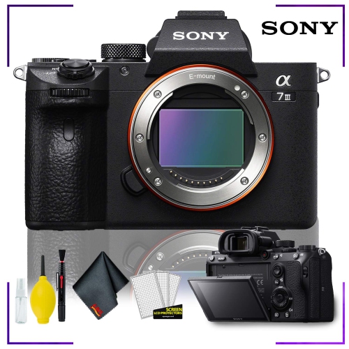 Open Box - Sony Alpha a7 III Mirrorless Digital Camera with Camera Cleaning Kit Bundle