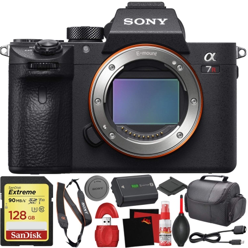 SONY  - Alpha A7R Iii Mirrorless Digital Camera + Base Kit With Accessories (128GB Memory Card, Accessory Kit)