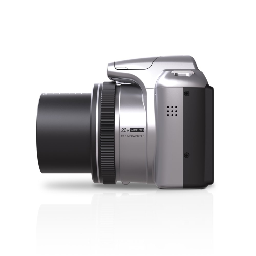 Minolta – Appareil photo numérique 20 mégapixels à zoom optique 26x, vidéo FHD 1080p, argenté